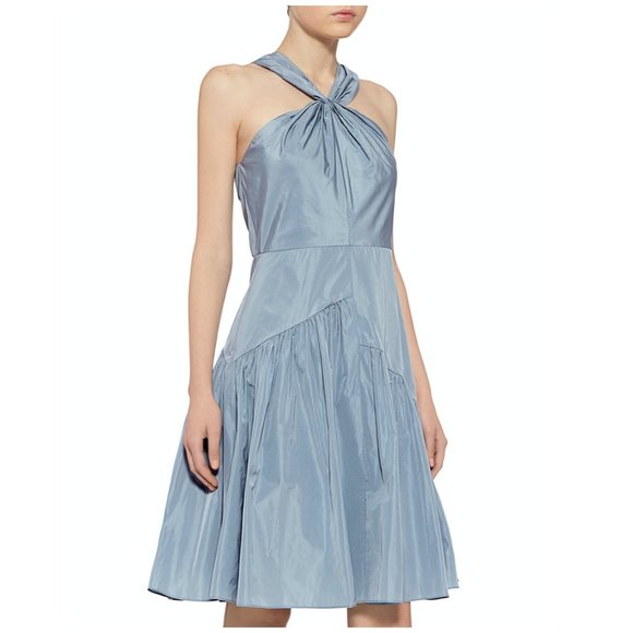 REBECCA TAYLOR Knot Neck Taffeta dress NWT - Picture 1 of 8